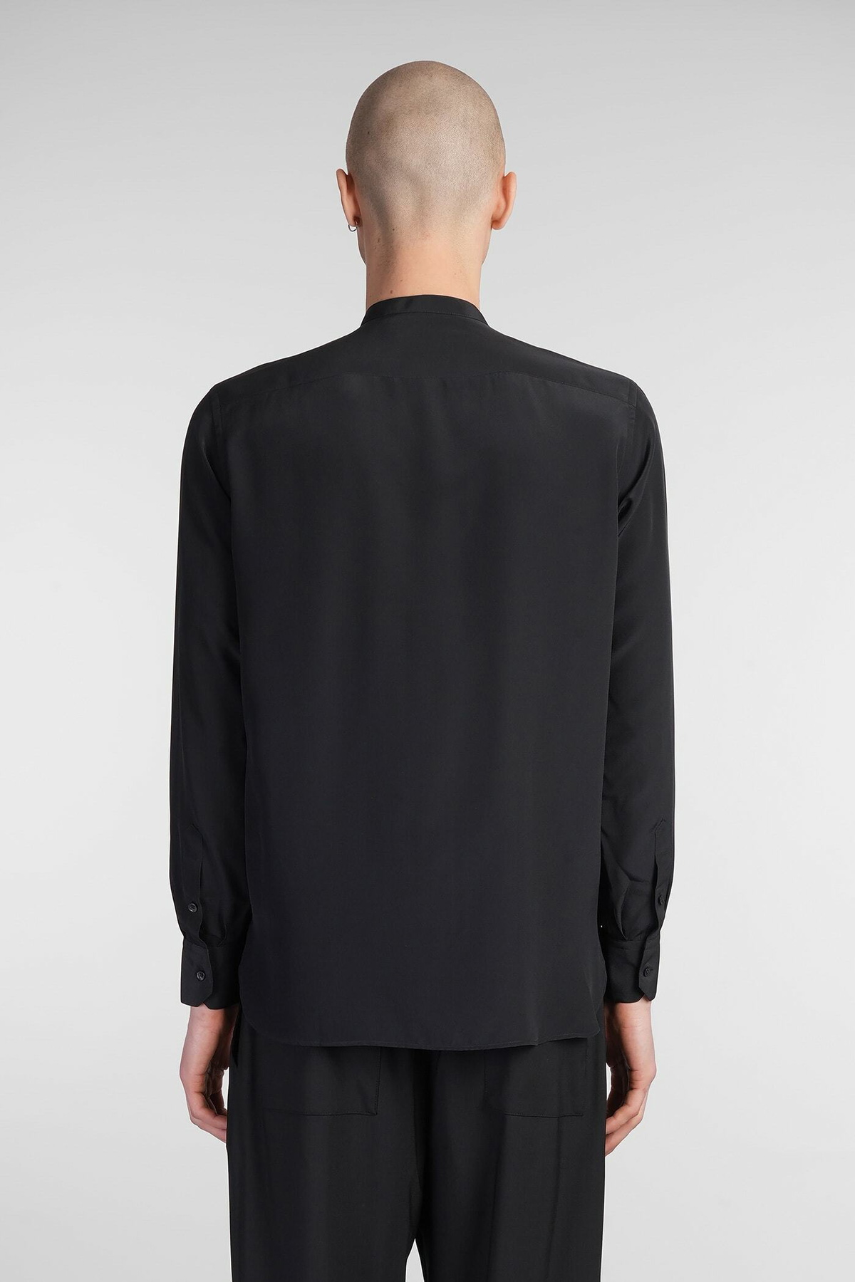 Laneus Shirt In Black Silk