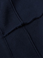 Blue Blue Japan - Panelled Cotton Cardigan - Blue