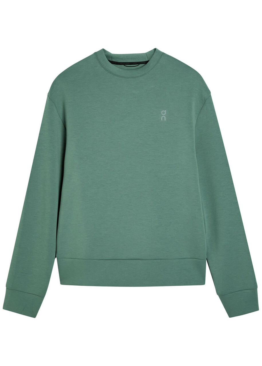 ON Focus Tech Cotton-blend Sweatshirt Olive