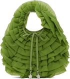 Sandy Liang Green Napa Bag