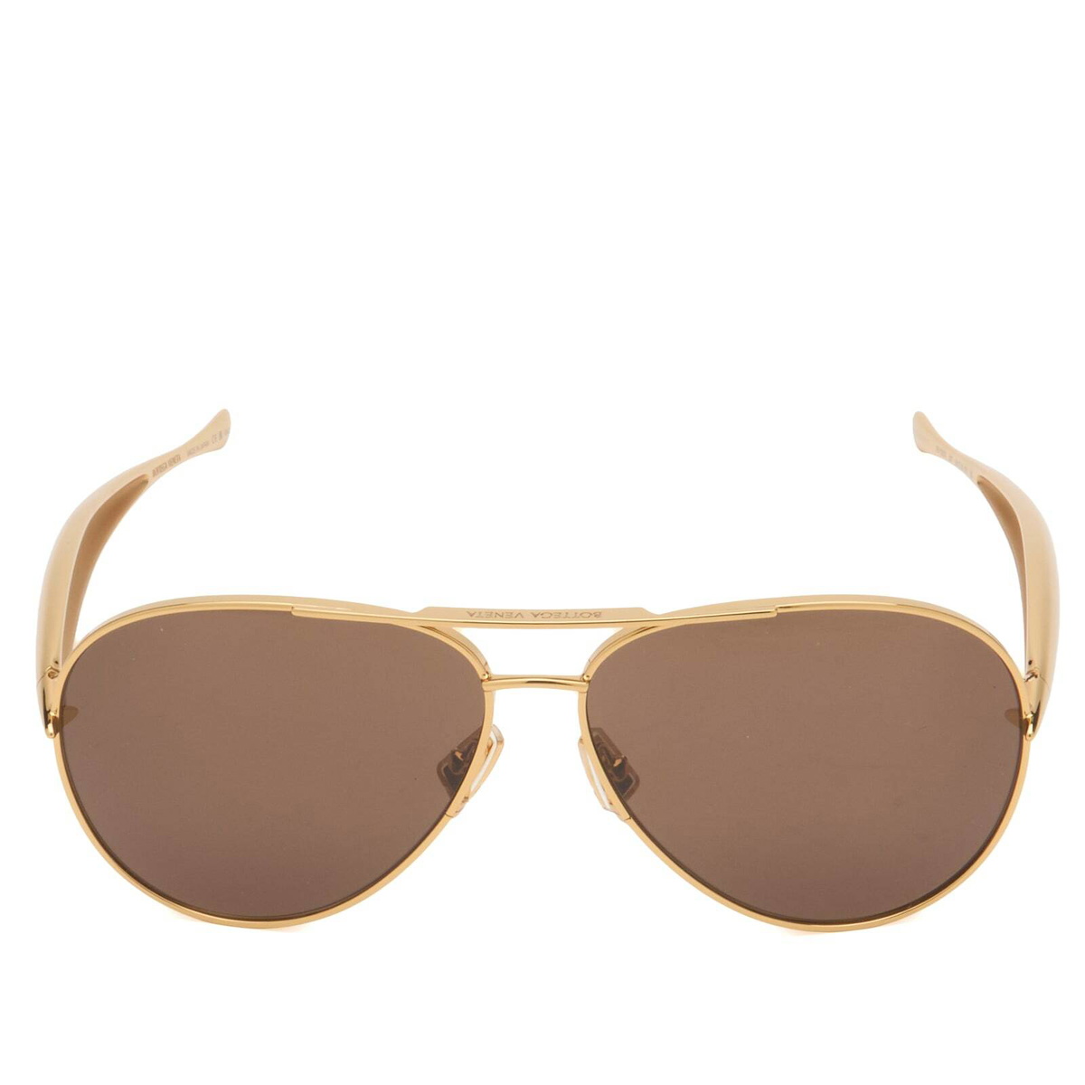 Bottega Veneta Eyewear Bottega Veneta BV1305S Sunglasses in Gold/Brown 