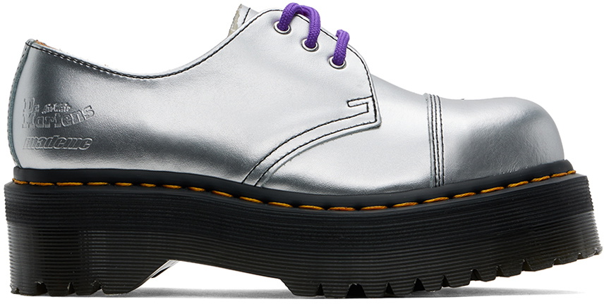 MadeMe Silver Dr. Martens Edition 1461 Quad Derbys