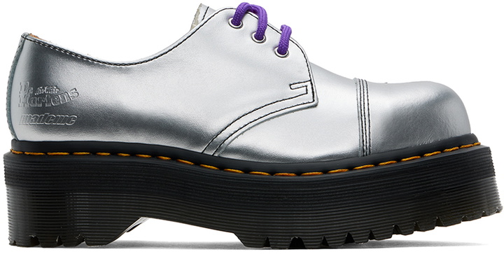 Photo: MadeMe Silver Dr. Martens Edition 1461 Quad Derbys