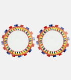 Dolce&Gabbana Casa - Set of 2 porcelain dessert plates