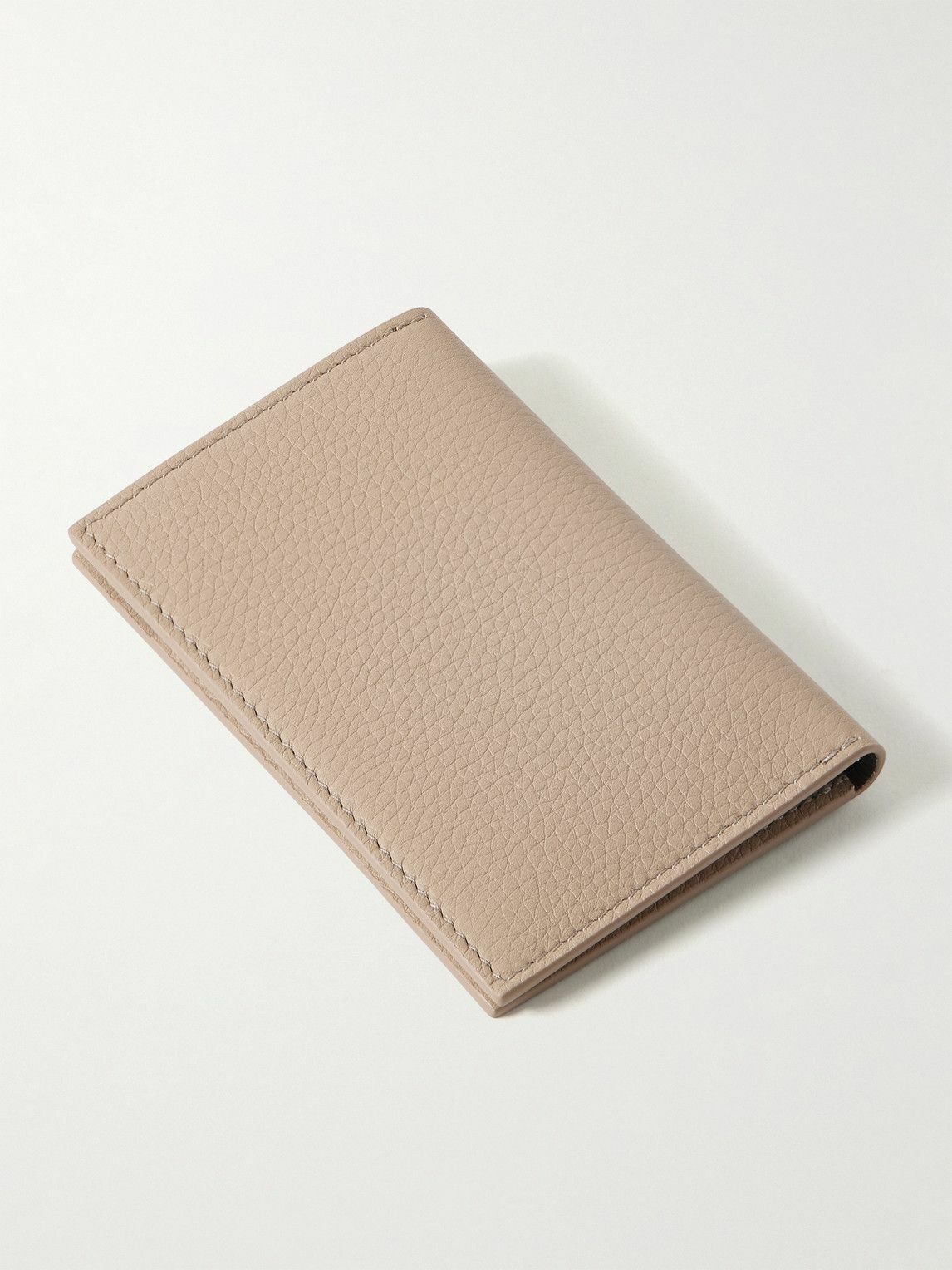 Loro Piana - Logo-Debossed Full-Grain Leather Bifold Cardholder