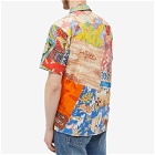 Gitman Vintage Men's Aloha Quilt Print Camp Collar Shirt in Multi