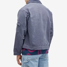 By Parra Men's Twilled Bird Wheel Jacket in Washed Blue