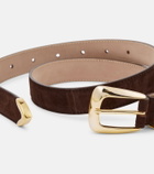 Khaite Benny suede belt