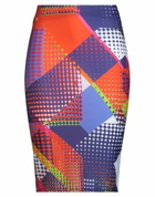 Manila Grace Womens Midi skirt in Purple