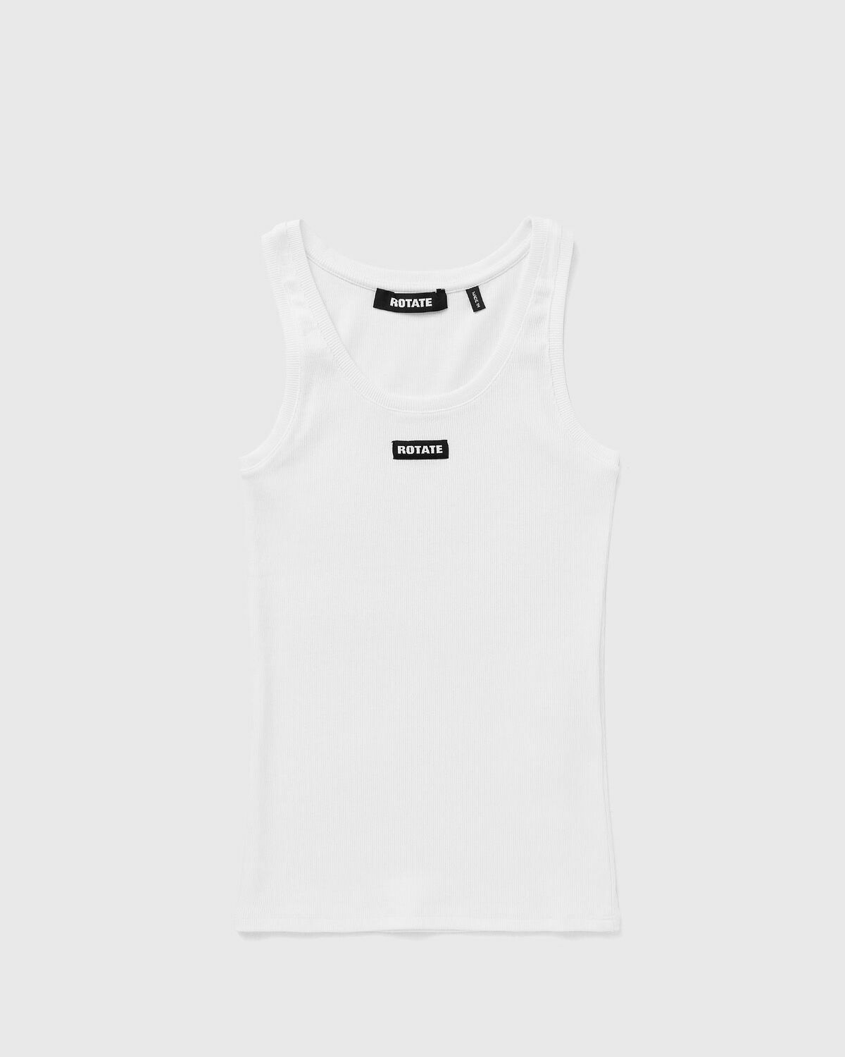 ROTATE Birger Christensen BASIC TANK TOP White Womens Tops & Tank