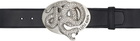 LU'U DAN Black Twisted Snake Cowboy Belt