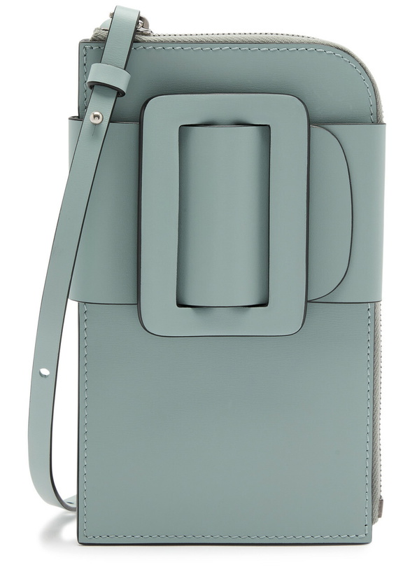 Photo: Boyy Buckle Leather Cross-body Phone Case - Light Blue - One Size