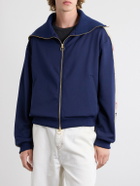 KAPITAL - Jersey Zip-Up Sweatshirt - Blue