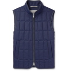 Canali - Quilted Wool Gilet - Men - Navy