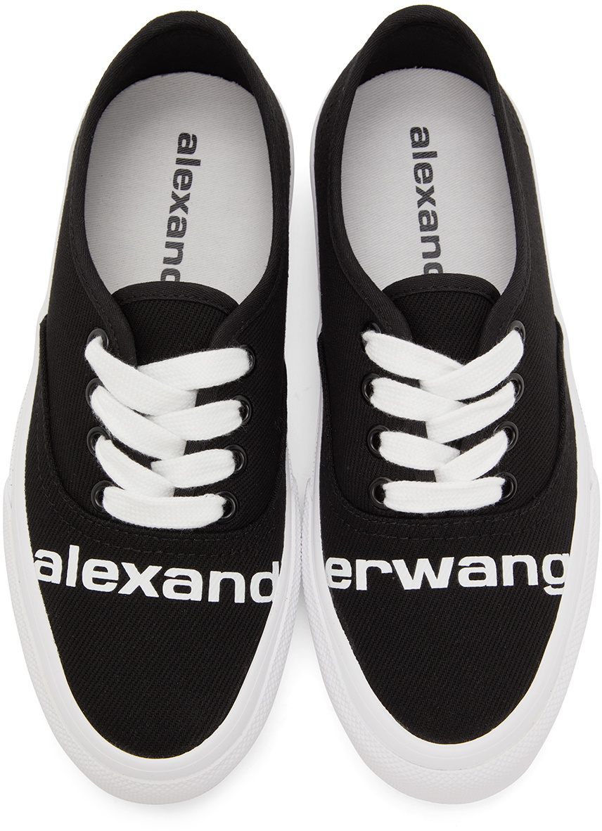 bekæmpe at forstå Armstrong Alexander Wang Black Dropout Logo Sneakers Alexander Wang