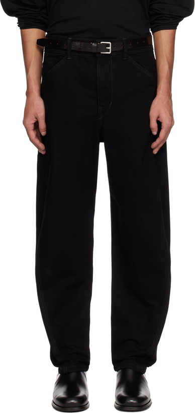 Photo: LEMAIRE Black Twisted Workwear Jeans