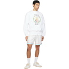 Casablanca White Dance Joy Silk Shorts