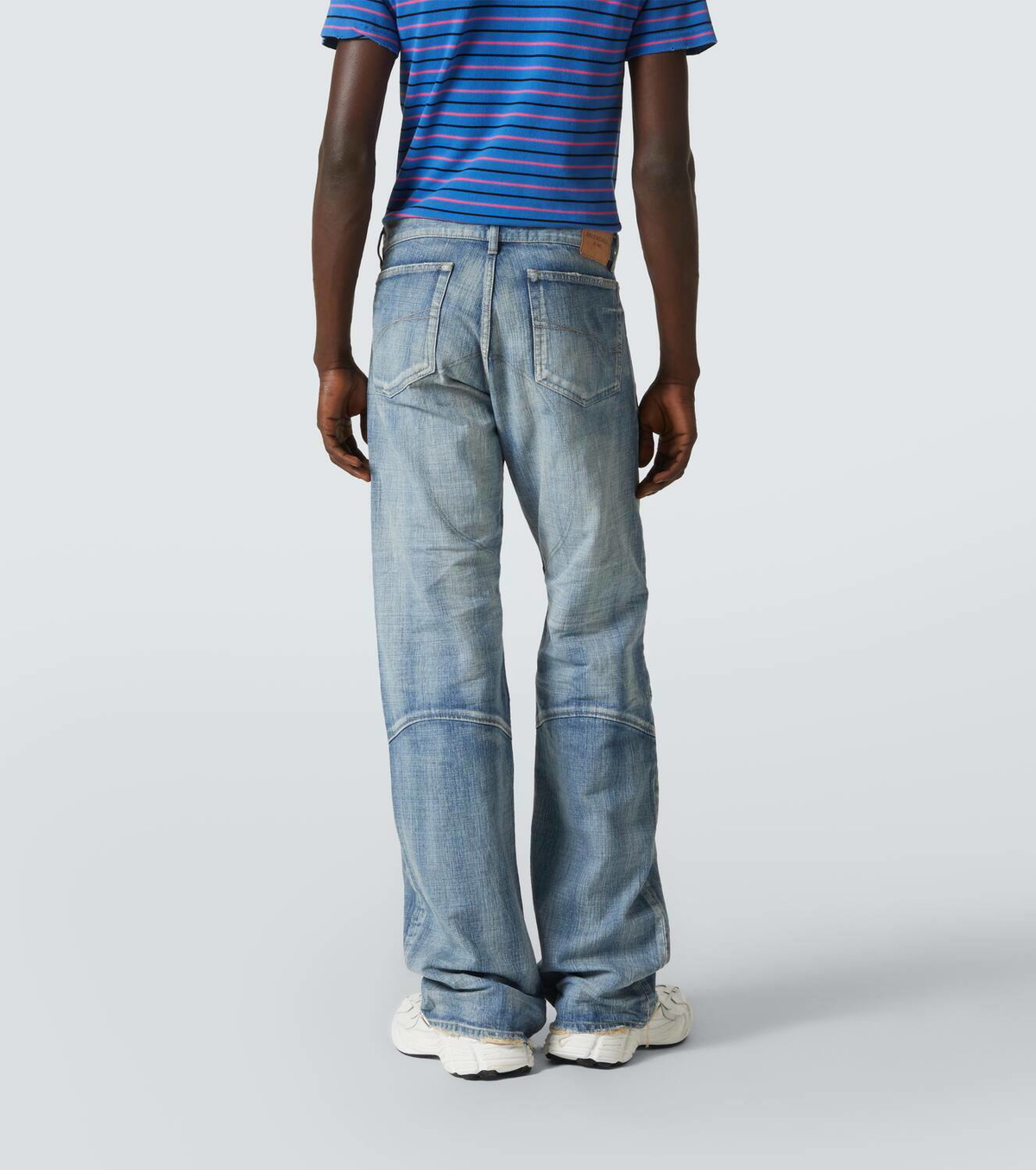 デニム・ジーパン [Balenciaga] Distressed low-rise wide-leg jeans Balenciaga Distressed low-rise wide-leg jeans Balenciaga