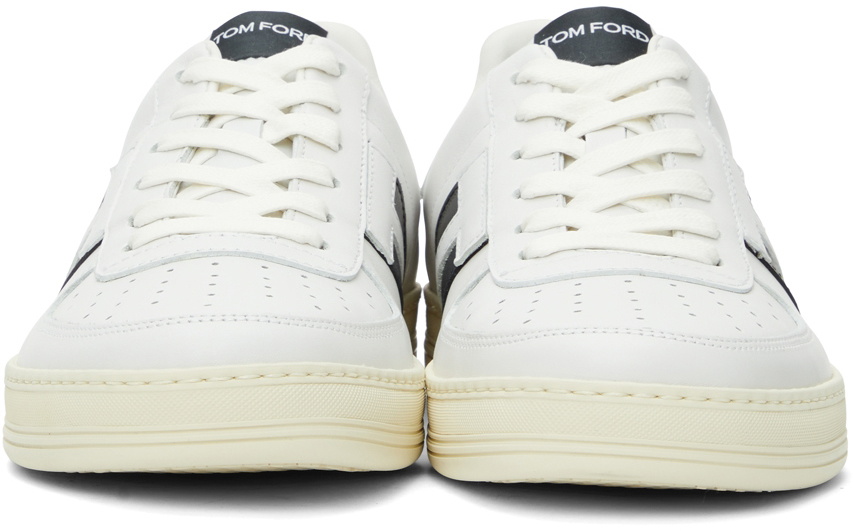 TOM FORD White & Black Radcliffe Low-Top Sneakers TOM FORD