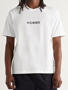 Comme des Garçons HOMME - Logo-Print Cotton-Jersey T-Shirt - White