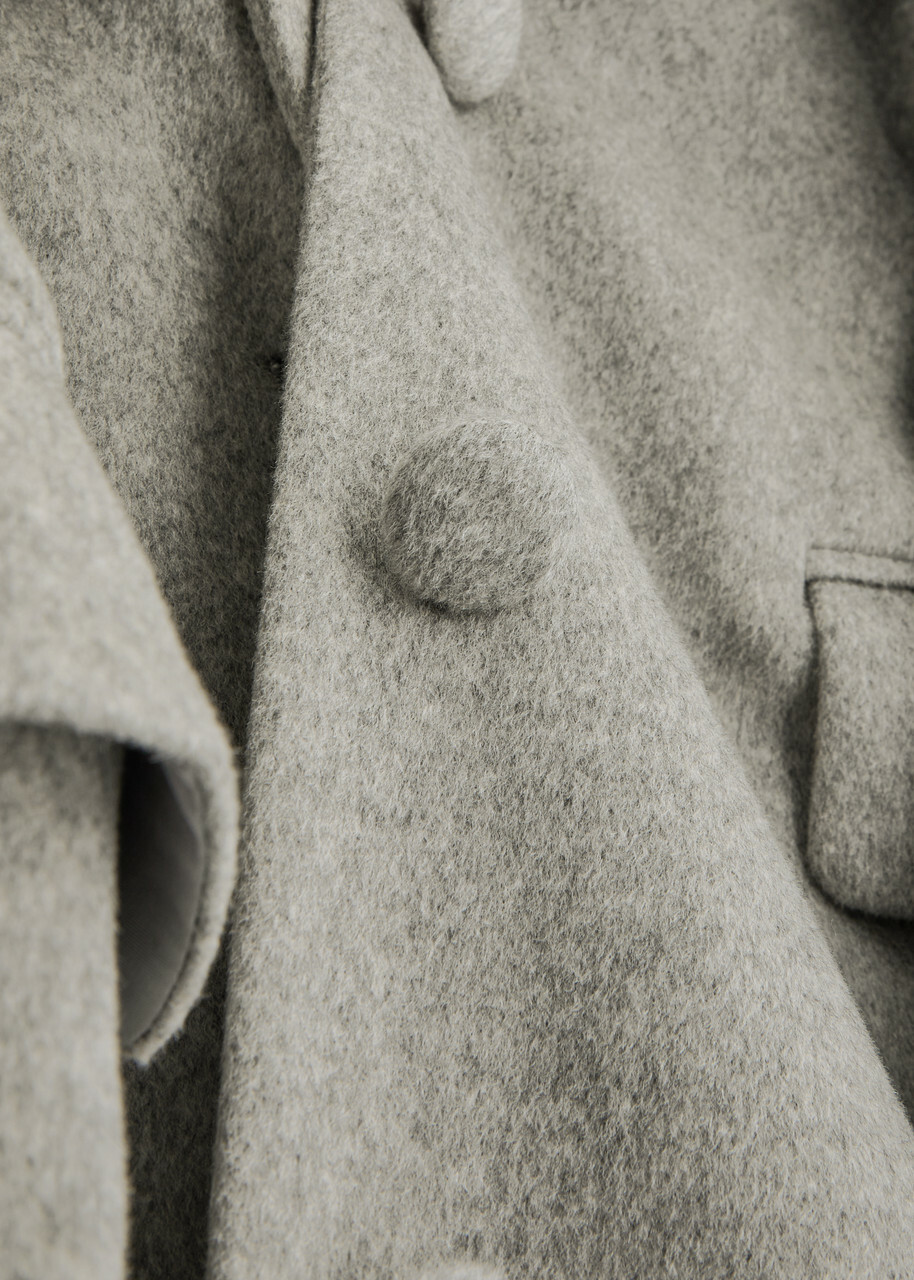 Aexae Wool-blend Coat Grey