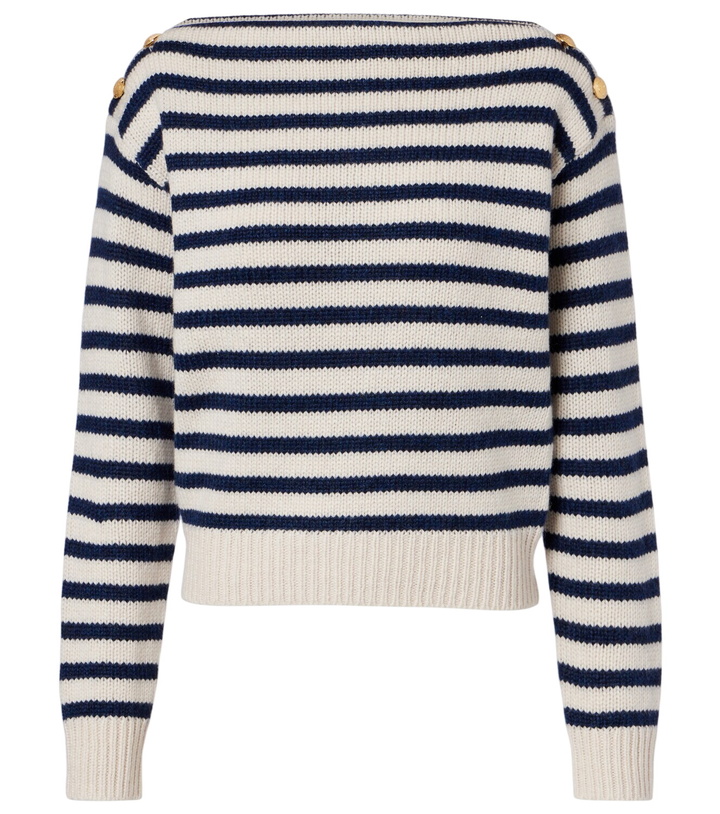 Photo: Nili Lotan Tandy striped cashmere sweater