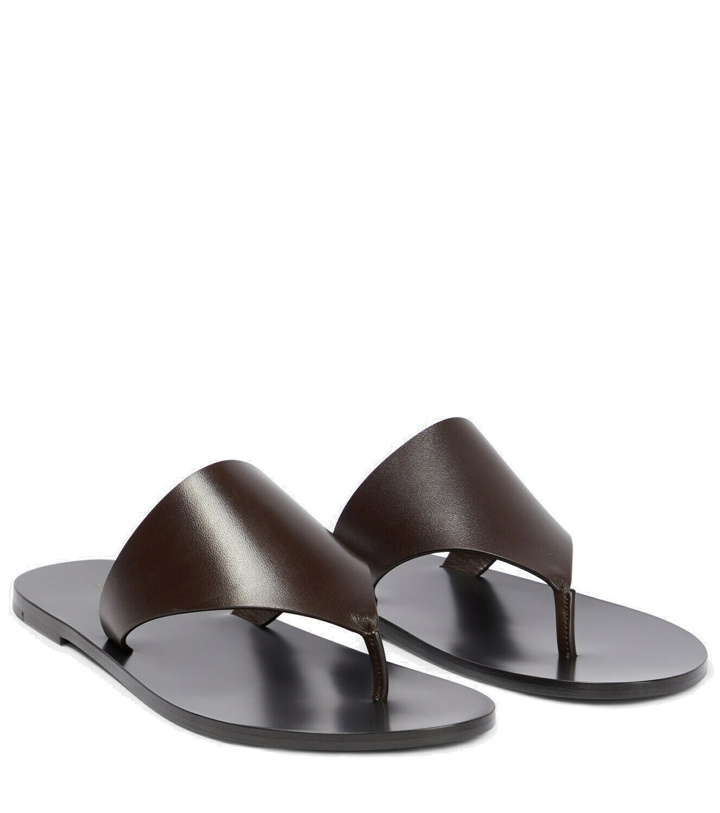 Photo: The Row - Avery leather thong sandals
