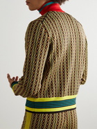 Wales Bonner - Orchestre Slim-Fit Striped Jacquard-Knit Zip-Up Cardigan - Yellow