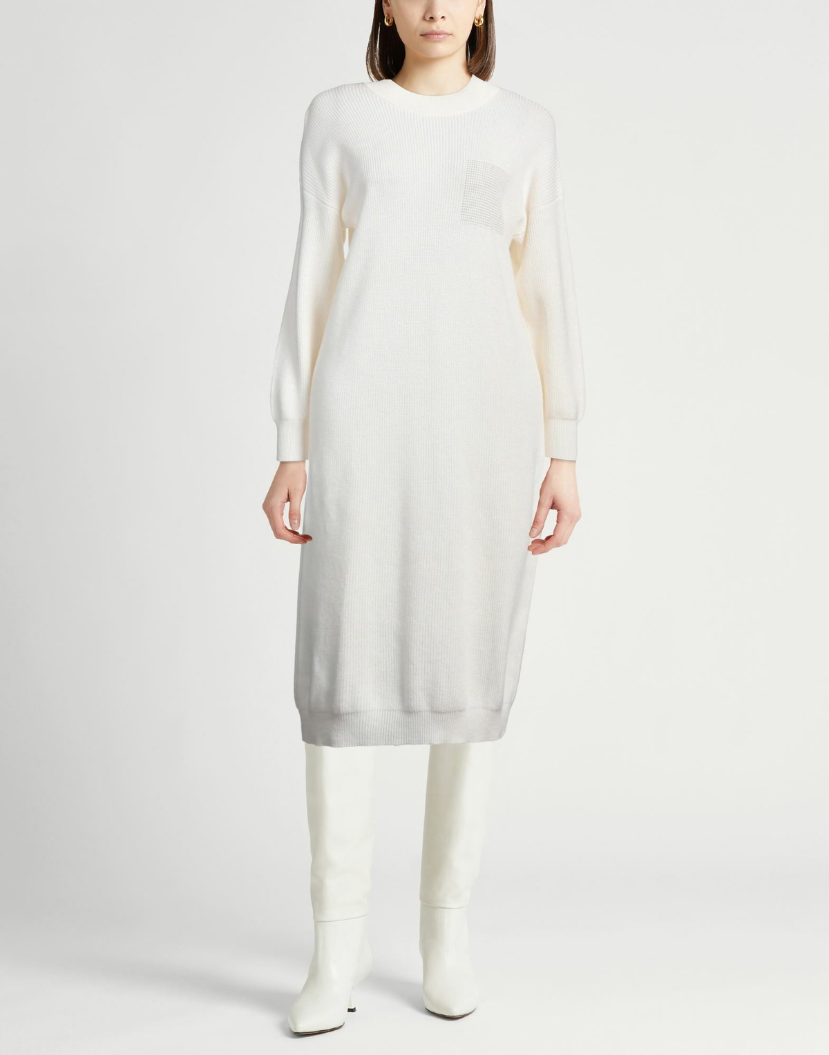 Peserico Womens Midi dress in White