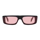 RETROSUPERFUTURE Black Amaranth Issimo Rectangle Sunglasses