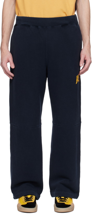 Photo: AMBUSH Navy 'AMB' Graphic Sweatpants