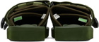 Suicoke Green MOTO-Cab Sandals