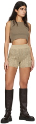 DRAE Beige Cotton Shorts