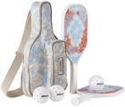 Versace Blue Barocco de la Mer Pickle Ball Racket Set