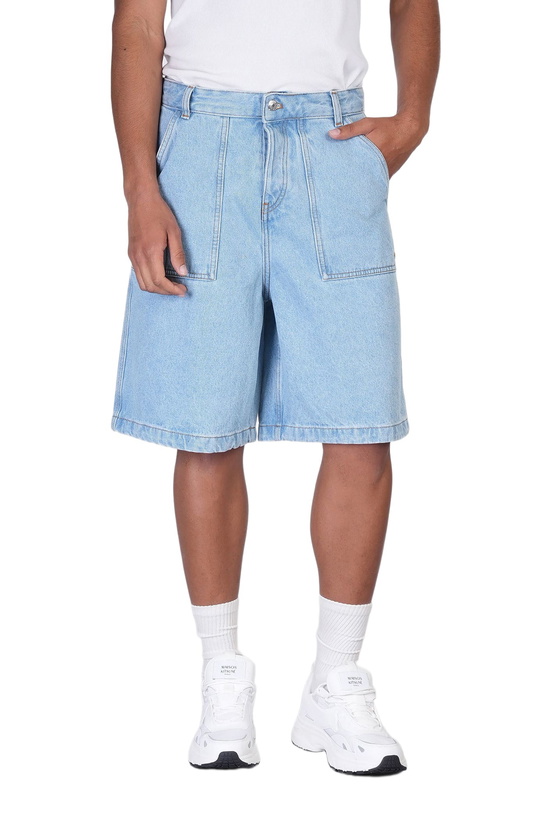 Photo: Maison Kitsuné Shorts In Blue Denim