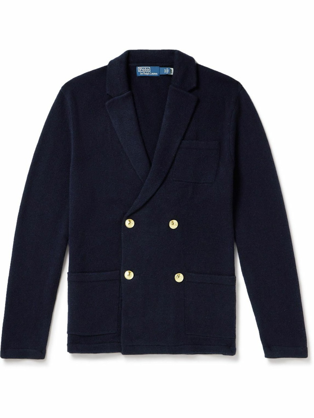 Photo: Polo Ralph Lauren - Double-Breasted Cashmere Cardigan - Blue