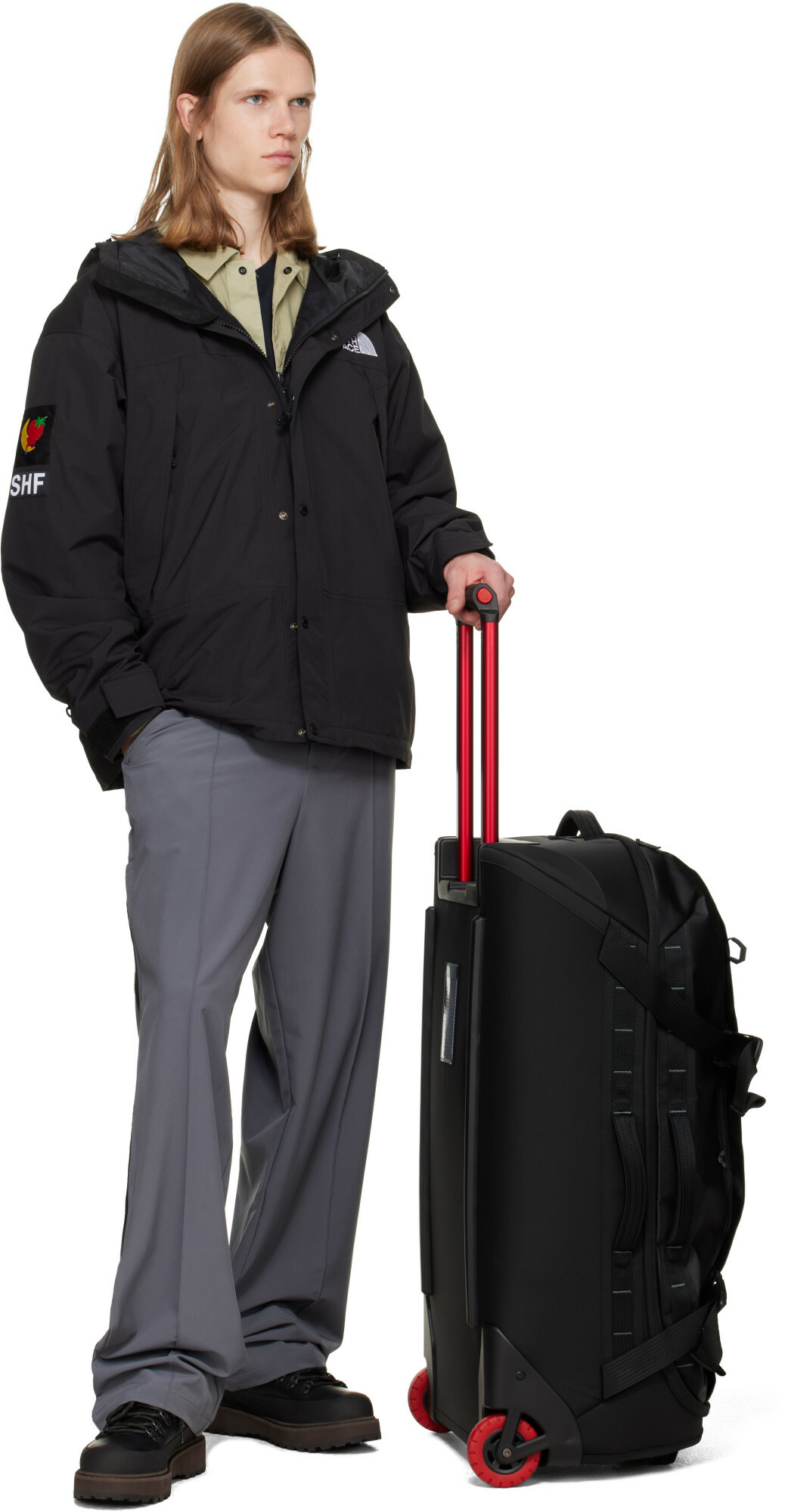 The North Face Black Base Camp Voyager 28L Roller Suitcase