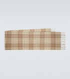 Dunhill Plaid cashmere scarf