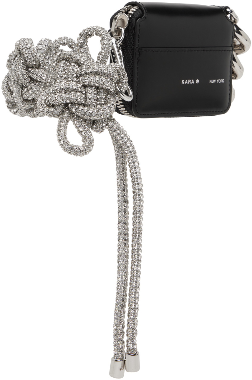 f651008RL008ウッデイカモレイン MKARA CHAIN SADDLE BAG / BLK