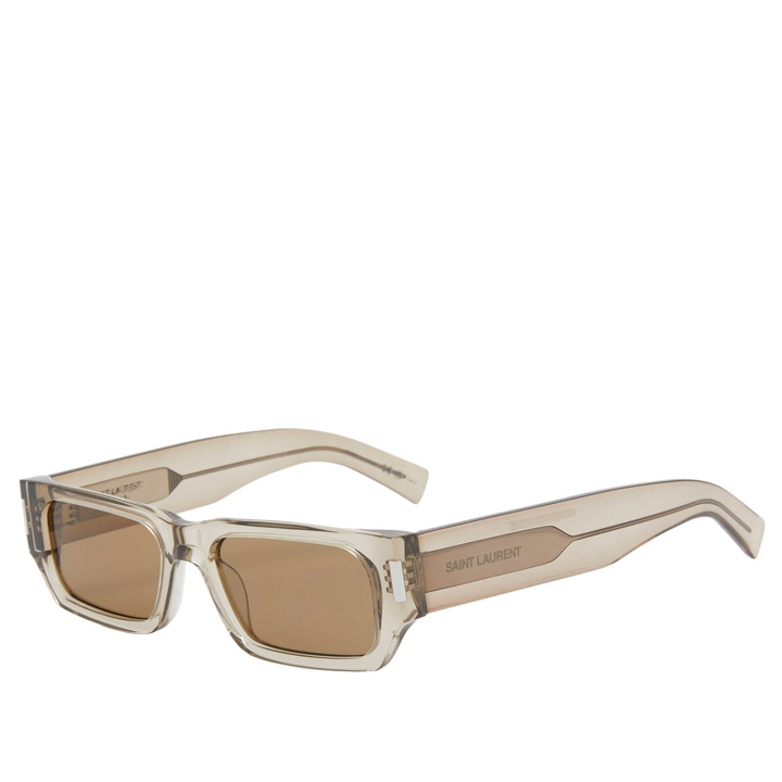 Photo: Saint Laurent Sunglasses Men's Saint Laurent SL 660 Sunglasses in Beige/Brown 