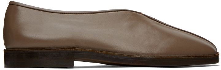 Photo: LEMAIRE Taupe Flat Piped Slippers