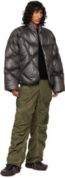 NAMESAKE Brown Angler Binded Puffer Jacket