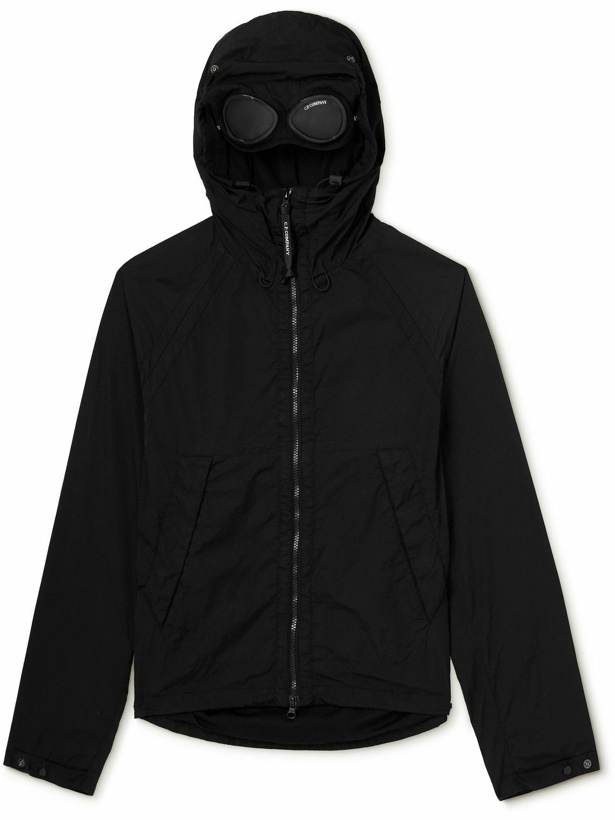 Photo: C.P. Company - Garment-Dyed Chrome-R Hooded Jacket - Black