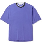 Acne Studios - Logo-Jacquard Jersey T-Shirt - Purple