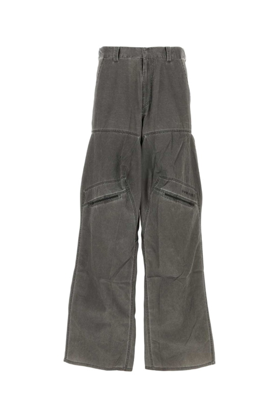 Photo: Y/Project Dark Grey Nylon Blend Cargo Pant