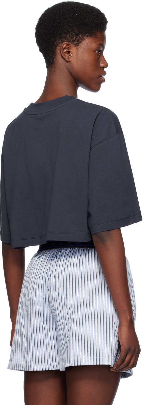 【送料&関税込】Marni Cropped T-shirt Marni Cropped Organic Cotton T-shirt | White | FARFETCH