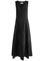 Matteau Broderie Anglaise Cotton Maxi Dress Black