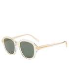 Loewe Eyewear Slim Square Sunglasses in Yellow/Green 