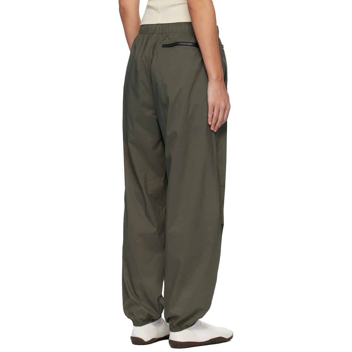 The North Face Khaki TNF Red Box Packable Wind Pants
