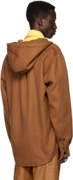 Marni Brown Hooded Shirt